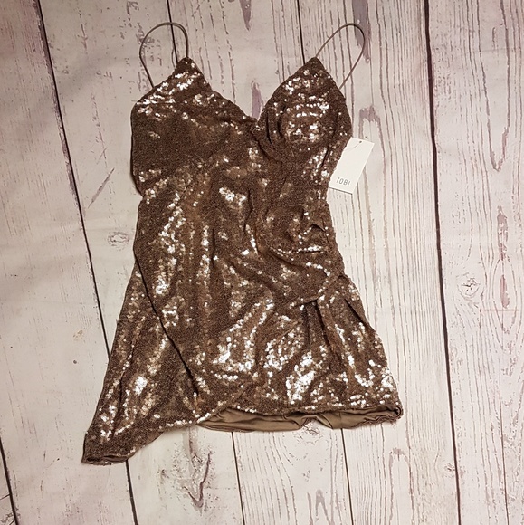 Tobi Dresses & Skirts - TOBI Gold Cocktail Dress